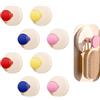 Fulshion 8 ganci a ventosa, riutilizzabili ventose con ganci, senza foratura, ventosa con filettatura, 4 colori adatti per bagno/cucina (rosa+rosso+giallo+blu)