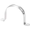 Unifizz - Morsetto per tubo rigido da 80 mm (3,15 pollici), 2 fori, morsetto a U, morsetto per cavi, 201 in acciaio inossidabile, clip per tubo a tensione, morsetto per condotti, 8 pezzi