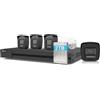 EZVIZ 4K PoE Kit Telecamera da Esterno, 4K NVR 4CH 16TB + 4x 8MP Telecamera, Rilevamento di Uomo/Veicolo, Visione Notturna a Colori, Impermeabile IP67, Registrazione 24/7
