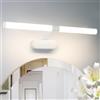 Homefire LED lampada a specchio bagno 60CM 8W lampada da parete bagno | IP44 luce bianconeutro 4000K moderna impermeabile luce da parete bianca