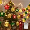 Quintrost Luci Stringa Natale Interni, 3M 20 LED Luci Stringa Palle di Natale 2 Modalità Impermeabile, Catena Luminosa Decorazione per Matrimoni Feste Giardino Esterni, Bianco Caldo