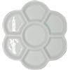 Hehglng 1 tavolozza per acquerelli, tavolozza per acquerelli, lavabile, tavolozza in ceramica per pittura ad acquerello, tavolozza per artisti e tavolozze (bianco)