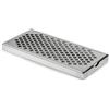 Cocktail7 Vassoio Sgocciolatoi Rettangolare in Acciaio Inox, Drip Tray Bar Mat con Griglia, Tappetino da Barra, 30 x 15 cm, Contenitore Rimovibile per Cocktails e Birra, Vassoio Antigoccia (1 Pezzo)