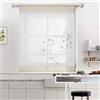 SIMPVALE Tende Romane, Kaki 60x120cm Tenda a Pacchetto Finestra, Tende Interne Voile per Camera da Letto, Studio, Cucina