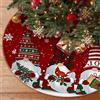 Shyllin Rosso Gonna Albero di Natale, 120 cm Copri Piede Albero Natalizio, Rotonda Tappeto Alberos Natalizio, Rosso Base Alberi Natalizie, Copertura per Alberi Natalizie (Nano Natale)
