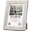 3-B Cornice portafoto ISEO - grigio (struttura in cemento) - 15 x 20 cm - Cornice in legno, cornice portafoto con vetro acrilico