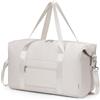 Narwey Borsa da cabina Easyjet 45 x 36 x 20 borsa da viaggio borsone da viaggio bagaglio a mano borse da ospedale per fine settimana pernottamento borse ospedaliere per donne e uomini 25 L, Beige, 44