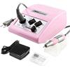 JSDA Fresa per Unghie Professionale 30000 rpm con Pedale, Bassa Vibrazione, Basso Rumore pedale + 4 punte Manicure Pedicure Set Per Rimuovere lo Smalto e gel- Color Rosa