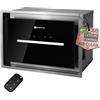 Kompatic HANA 40 KPHN40BIS Cappa aspirante Incasso, A++, Controllo gestuale, Touch, Telecomando, Modalità purificazione aria, 450 m³/h, LED dimmerabile, Regolazione temperatura colore, 40 cm