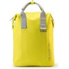 NAVA - Zaino Donna e Uomo Giallo Resistente Leggero in PU, Zaino Scuola, Università, Lavoro, Viaggio, Uso Quotidiano, Stile Urban con Interno Personalizzabile, Cinghie Regolabili, Trasporto Versatile