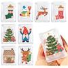 WELLXUNK Scaldamani Riutilizzabile, 8 pezzi Scaldamani Tascabile, scaldamani Natalizi, Mini scaldamani Tascabile Invernale, Scaldamanis Gel da Piegare, Scaldamanis Portatile in Viaggio per Bambini Adulti