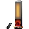 YOOKESEN Stufetta Elettrica Basso Consumo, 2000W PTC Stufetta Elettrica, 4 Modalità, Modalità ECO, 70° Oscillazione, Timer 12H, Protezione da Ribaltamento e Surriscaldamento per Uso Interno, Nero