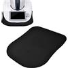 Vesaneae Tappetino Scorrevole Compatibile con Thermomix TM5 TM6 TM21 TM31, 35 x 30 cm, Spessore 3 mm, Tavola Scorrevole Bimby, Base Scorrevole per Thermomix, Nero