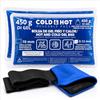 SURGICALMED - 2 Ghiaccio Gel Riutilizzabile (26 x 15 cm) - Compressa fredda calda, Include 1 Copertura Multiposizione in Tessuto con Fascia di Compressione- Terapie caldo/freddo - Adatto per Microonde