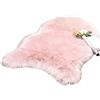 MIULEE Tappeto Faux Moderno Salotto Morbido Assorbente Tappetino Salotto Antiscivolo Ingresso Moderno Camera da Letto per Bagno Lavabile Camerette 60x90 CM 1 pezzi Irregolare Rosa