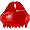 Seboradin Scrub Cuoio Capelluto - Massaggiatore - Crescita dei Capelli - Setole in Silicone Morbido - Uso Secco e Bagnato - Rosso