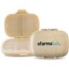 eFarmaLab Portapillole Settimanale con 8 Scomparti | Contenitore per Capsule e Compresse | Compatto, Sicuro e Facile da Pulire
