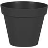 EDA plastica 13612 Gigante SX6 Toscana Vaso di plastica Antracite 25 x 20.6 x 25 cm
