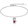 YFN Voodoo - Bracciali a forma di gatto, in argento Sterling 925, con strega gotica, idea regalo per donna