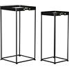 DKD Home Decor Set di 2 tavolini, standard