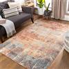 Livabliss Samira Moderno Rectangle Tappeto | Denim, Ruggine, Beige | 160x213cm | Patio e Spazio Esterno | Tessuto a Macchina Poliestere