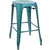DKD Home Decor Sgabello, Colore: Blu, Standard