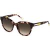 Yalea Occhiali da sole donna, Brown Fantasy, 54/19/140