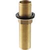 Gnimauhz Kit di Dadi di Bloccaggio per Rubinetto, Prolunga Tubo Filettato, Gambo di Montaggio Lungo, Foro Singolo, Lunghezza 9,9 cm, Dado (9,9 cm), Ottone Massiccio, 15 cm, Giallo