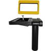 Keenberk troppopieno - 90 gradi - per lavelli con troppopieno nella superficie di appoggio accanto al lavandino - rettangolare piatto - 50 mm x 80 mm - acciaio inox