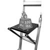 IVhomeshop Sistema di piattaforma di lavoro per scala, scala estensibile antiscivolo, supporto di lavoro per scala che sostiene 150 kg (nero)
