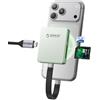 ORICO Lettore di schede magnetico & M.2 SSD Case per iPhone 15/16/17 Pro - 5 in 1 TF/SD 3.0 con NVMe 2230/2242, 10 Gbps USB 3.2 Gen2, PD 100 W - AP42F (verde)