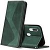 ZONNAVI Cover per Samsung Galaxy A20E, Flip Custodia Pelle PU con [Slot Cart] [Supporto Stand] [Magnetica], Cover a Libro Portafoglio per Samsung Galaxy A20E (Verde)