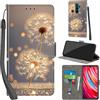 PHINIENLAND Cover per Xiaomi Redmi Note 8 Pro Case PU Pelle Custodia [Kickstand] [Chiusura magnetica] [Slot per Schede], Portafoglio Flip Custodia per Redmi Note 8 Pro,Dente di leone