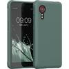 kwmobile Custodia Compatibile con Samsung Galaxy Xcover 5 Cover - Back Case per Smartphone in Silicone TPU - Protezione Gommata - verde blu