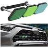 CGEAMDY Griglia Del Cofano Anteriore A Tre Colori Distintivo Della Decalcomania Adesivo Emblema, Accessori Per Il Refitting Specializzati, Adatto Per La Decorazione Della Griglia Dell'Auto(Verde)