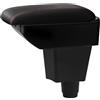YJYWZH Bracciolo per Dacia Logan Sandero 2 2012-2020 con 5 USB | 2 USB anteriori e 3 USB posteriori, Doppio vano portaoggetti, Bracciolo centrale, Pelle PU, Base specifica per veicolo