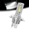 NHHEO Lampadina H4 LED Moto, HB2 9003 6500K Bianco&Ambra Luminosità 300% Moto Hi/Lo Beam 24SMD 3570 Chip Plug and Play(1Pcs)