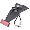 Katur - Kit luci per parafango posteriore da moto, con fanalino + stop a LED e catarifrangente, a 12 V, universale, per moto da cross e pit bike (colore fumè)