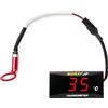 NORXI Misuratore di temperatura della testata del cilindro Norxi Indicatore di temperatura del motore KOSO con adattatore per sensore sonda da 10 mm 14 mm (14mm, Rosso)