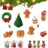 JIMGIED 22 Pezzi Accessori Gnome Di Natale Accessori Gnomi Di Natale Miniatura Per Caramelle Natalizie Accessori In Miniatura Con Mini Albero Di Natale, Corona Di Natale, Biscotti Pupazzo Di Zenzero