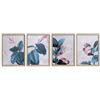 DKD Home Decor Quadro DKD Home Decor Foglie (45 x 3,5 x 60 cm) (4 pz)