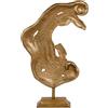 BigBuy Home Figura decorativa astratta 39,5 x 11 x 63 cm dorato