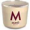 MUHA' | Candela Profumata in Vetro Beige, Fragranza Uva e Fico, Profumatore per Ambienti, Formato da 500 Gr