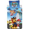 BrandMac ApS Parure da letto Pat Patrol Chase, Marcus e Ruben 100% cotone, copripiumino reversibile 100 x 135 cm + federa 40 x 60 cm