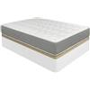 DUÉRMETE ONLINE - Confezione Materasso viscoelastico Viscotec con letto in legno apribile ad alta capacità, colore bianco, 90 x 190 cm