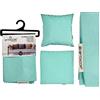 Gift Decor Federa per cuscino Turchese, Misura 60 x 60 cm