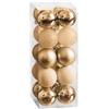 BigBuy Christmas Palline di Natale dorate 5 x 5 x 5 cm (20 pezzi)