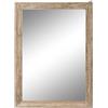 Home ESPRIT Specchio da parete naturale in teak legno riciclato alpino, 53 x 4 x 76 cm