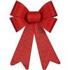 Krist+ Fiocco Ornamento Natale 15x25 cm Rosso PVC S3611421 - EAN: 8445226771297
