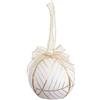 BigBuy Christmas Palle di Natale Bianco Polyfoam Tessuto 10 x 10 x 10 cm (3 pezzi)